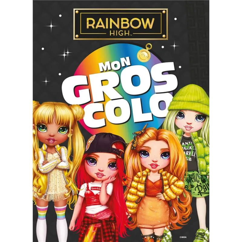 Mon gros colo : Rainbow High - Collectif - Hachette Jeunesse - Papeterie / Coloriage - ravate.com librairie reunion
