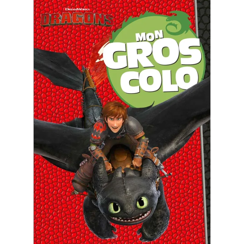 Dragons : mon gros colo - Collectif - Hachette Jeunesse - Grand format - ravate.com librairie reunion