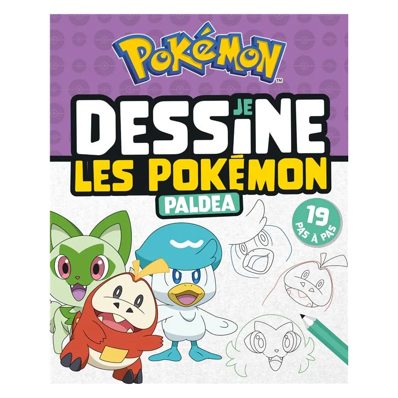 Je dessine les Pokémon de Paldea - Collectif - Hachette Jeunesse - Grand format - ravate.com librairie reunion