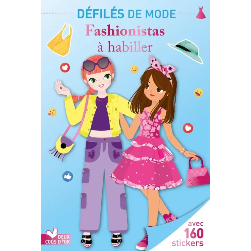 Défilés de mode : Fashionistas à habiller - Clémentine Dérodit - Deux Coqs d - ravate.com librairie reunion