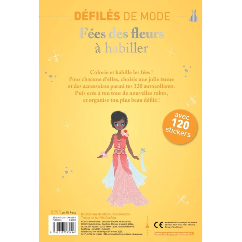 Défilés de mode : fées des fleurs à habiller - Marie-Rose Boisson - Éditions Deux Coqs d - ravate.com librairie reunion