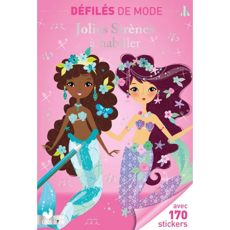 Défilés de mode : jolies sirènes à habiller - Maud Guesné - Deux Coqs d - ravate.com librairie reunion