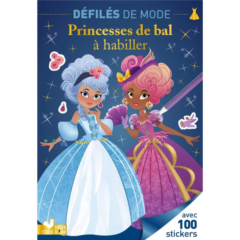 Défilés de mode : princesses de bal à habiller - Lilidoll - Deux Coqs d - ravate.com librairie reunion