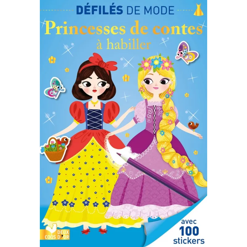 Défilés de mode : princesses de contes à habiller - Sonia Baretti - Deux Coqs d - ravate.com librairie reunion