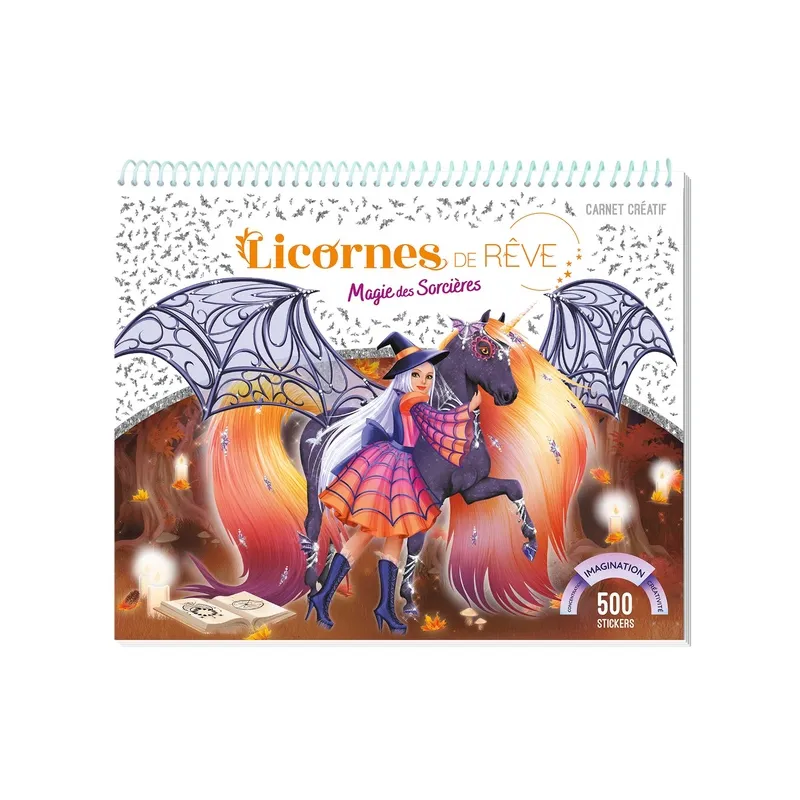 Licornes de rêve : Magie des sorcières : Carnet créatif - Christine Alcouffe - Play Bac - Papeterie / Coloriage - ravate.com...
