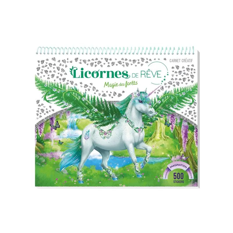 Licornes de rêve : Magie de la forêt : carnet créatif - Collectif - Play Bac - Papeterie / Coloriage - ravate.com librairie...