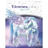 Licornes de rêve : magie des étoiles ; cahier de stickers - Christine Alcouffe - Play Bac - Papeterie / Coloriage -...