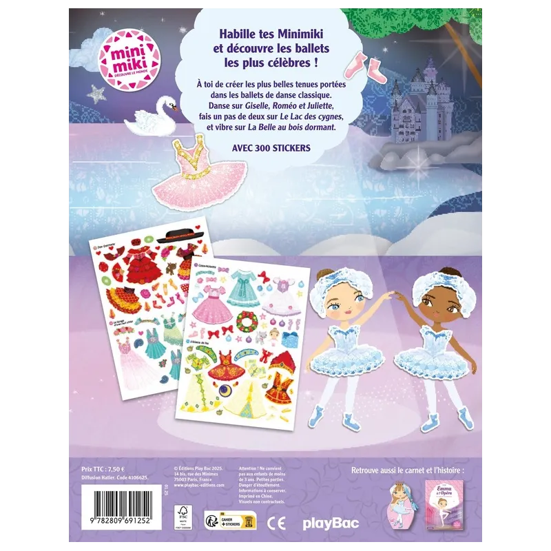 Ballets autour du monde : 300 Stickers - Julie Camel - Play Bac - Papeterie / Coloriage - ravate.com librairie reunion