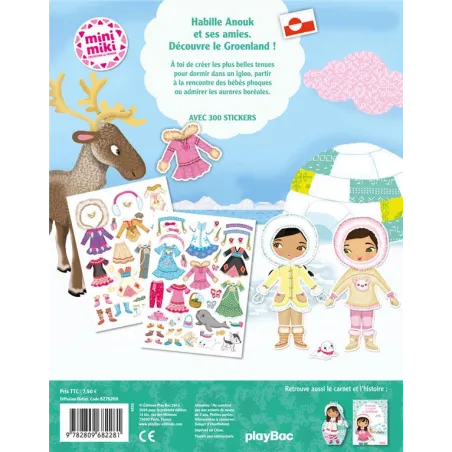 Habille Anouk au Groenland - Julie Camel - Éditions playBac - Papeterie / Coloriage - ravate.com librairie reunion