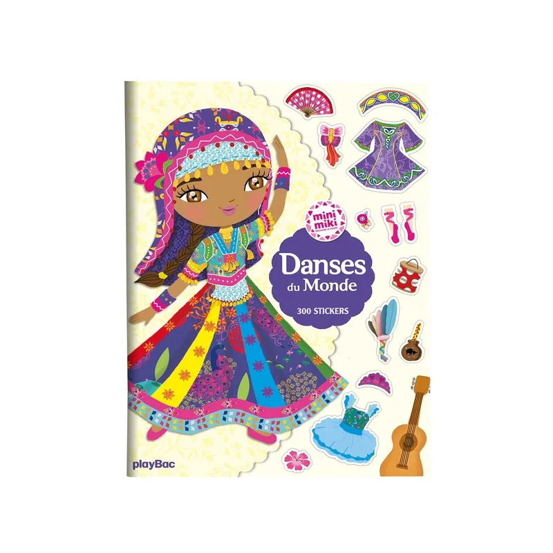 Danses du monde : 300 stickers - Julie Camel - Play Bac - Papeterie / Coloriage - ravate.com librairie reunion