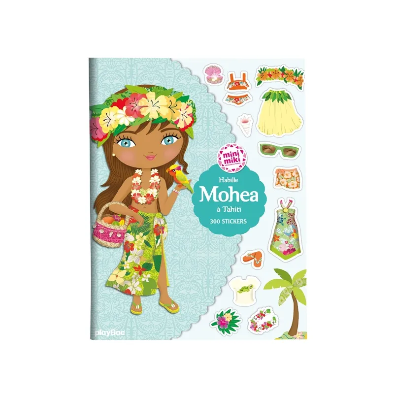 Habille Mohea à Tahiti - Julie Camel - Play Bac - Papeterie / Coloriage - ravate.com librairie reunion