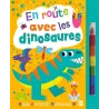 En route avec les dinosaures - Collectif - Le Ballon - Papeterie / Coloriage - ravate.com librairie reunion