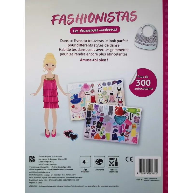 Fashionistas : Les danseuses modernes - Collectif - Le Ballon - Papeterie / Coloriage - ravate.com librairie reunion