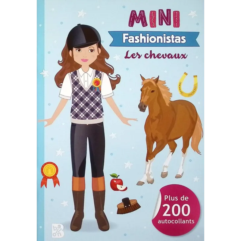Mini fashionistas : Les chevaux - Collectif - Le Ballon - Papeterie / Coloriage - ravate.com librairie reunion