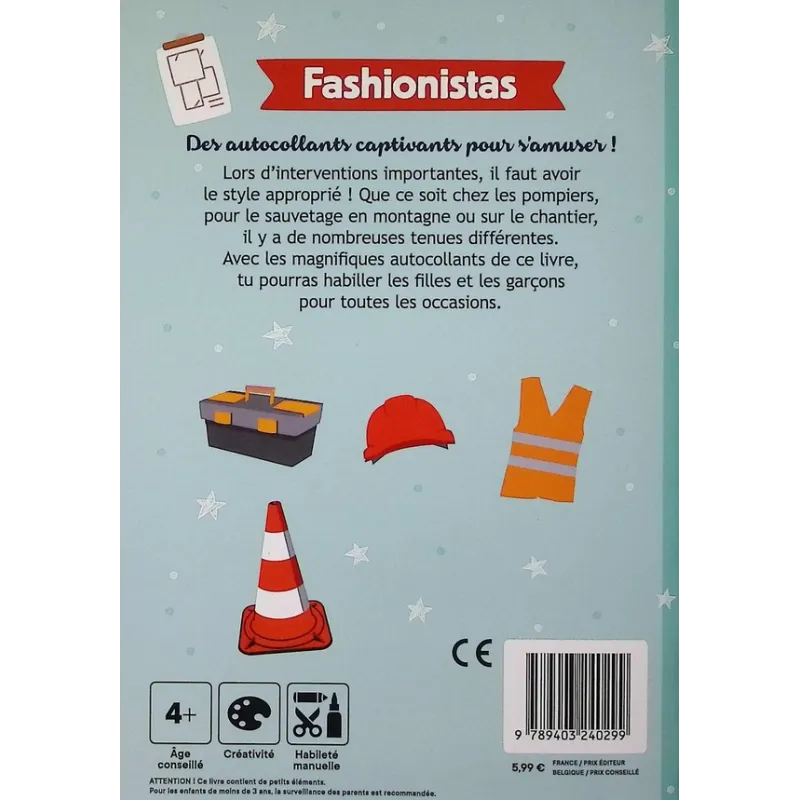 Mini fashionistas : En action - Collectif - Le Ballon - Papeterie / Coloriage - ravate.com librairie reunion
