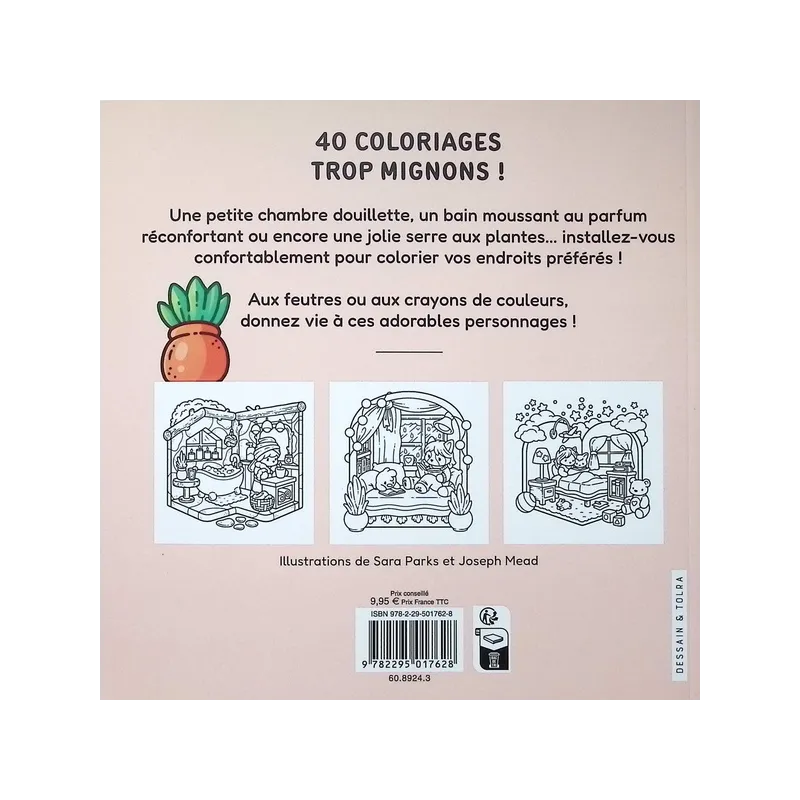 Petits bonheurs cosy : Coloriages mignons qui font craquer ! - Jade Summer - Dessain et Tolra - Papeterie / Coloriage -...