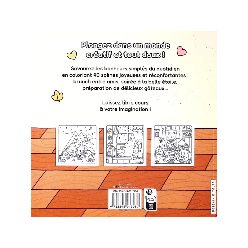 Ma petite pause cosy : Coloriages chaleureux au coin du feu - Vivi Tinta - Dessain et Tolra - Papeterie / Coloriage -...