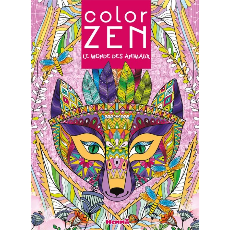 Color Zen : Le monde des animaux - Collectif - Hemma - Papeterie / Coloriage - ravate.com librairie reunion