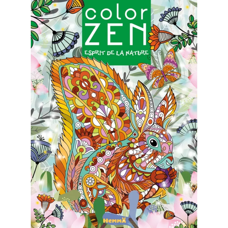 Color Zen : esprit de la nature - Collectif - Hemma - Papeterie / Coloriage - ravate.com librairie reunion