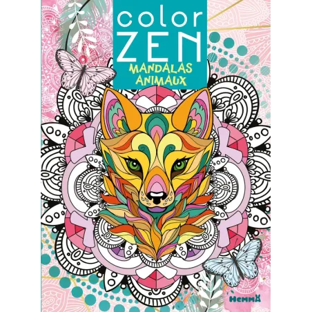 Color Zen : mandalas animaux