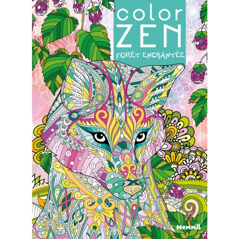 Color Zen : forêt enchantée - Collectif - Hemma - Papeterie / Coloriage - ravate.com librairie reunion