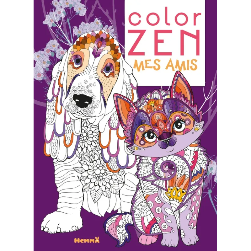 Color Zen : mes amis - Collectif - Hemma - Papeterie / Coloriage - ravate.com librairie reunion