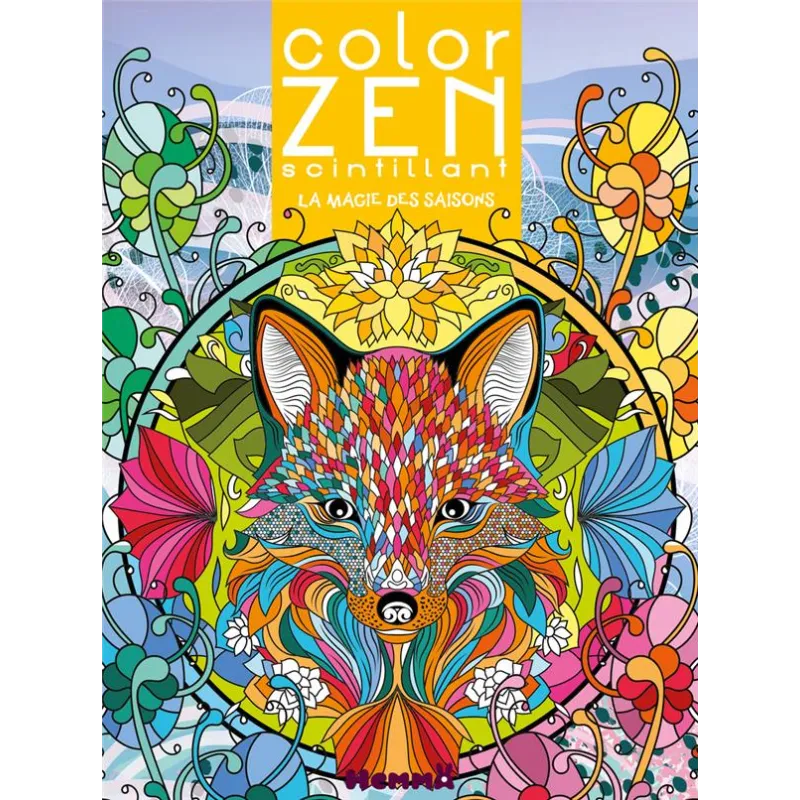 Color Zen : scintillant : la magie des saisons - Collectif - Hemma - Papeterie / Coloriage - ravate.com librairie reunion