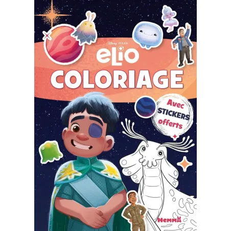 Coloriage avec stickers : Elio