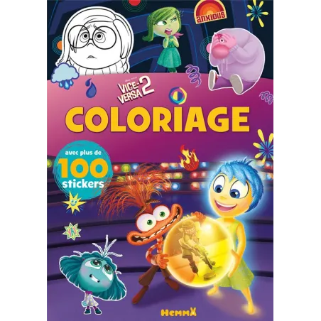 Coloriage avec stickers : Vice-Versa 2