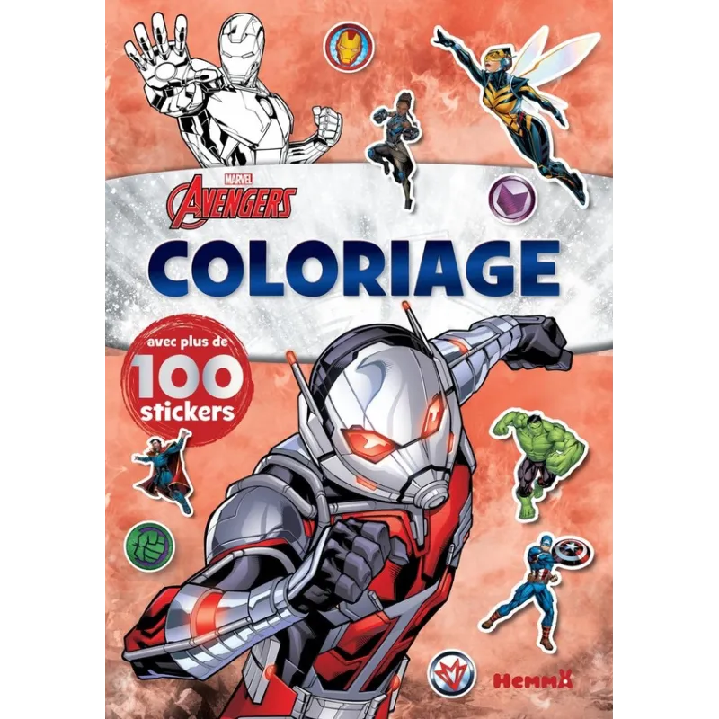 Coloriage avec stickers : Avengers : Ant-Man - Disney - Hemma - Papeterie / Coloriage - ravate.com librairie reunion