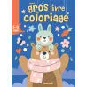 Mon gros livre de coloriage : Ours et lapin - Collectif - Hemma - Papeterie / Coloriage - ravate.com librairie reunion