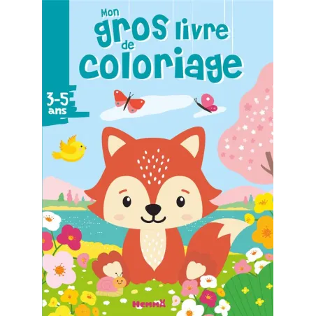 Mon gros livre de coloriage : Renard printemps