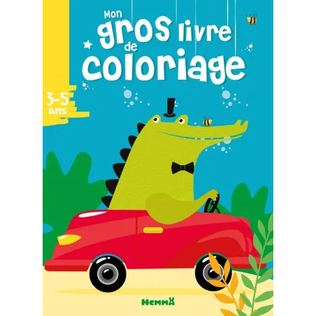 Mon gros livre de coloriage : croco voiture 3/5 ans