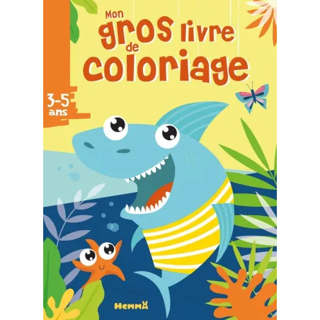 Mon gros livre de coloriage : requin