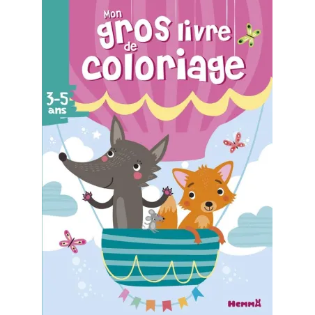 Mon gros livre de coloriage : renard et loup 3/5 ans