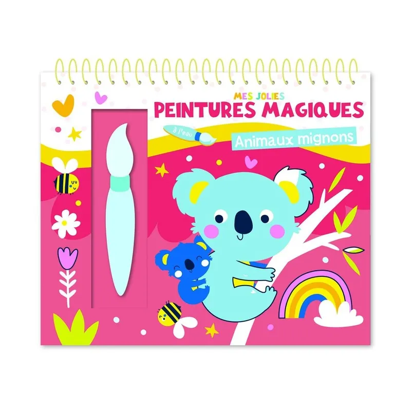 Mes jolies peintures magiques : animaux mignons - Atelier Cloro - 1, 2, 3 Soleil ! - Papeterie / Coloriage - ravate.com...