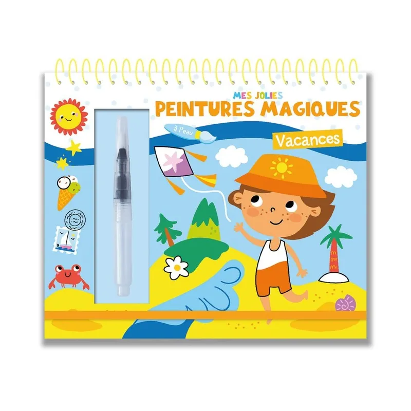 Mes jolies peintures magiques : vacances - Atelier Cloro - 1, 2, 3 Soleil ! - Grand format - ravate.com librairie reunion