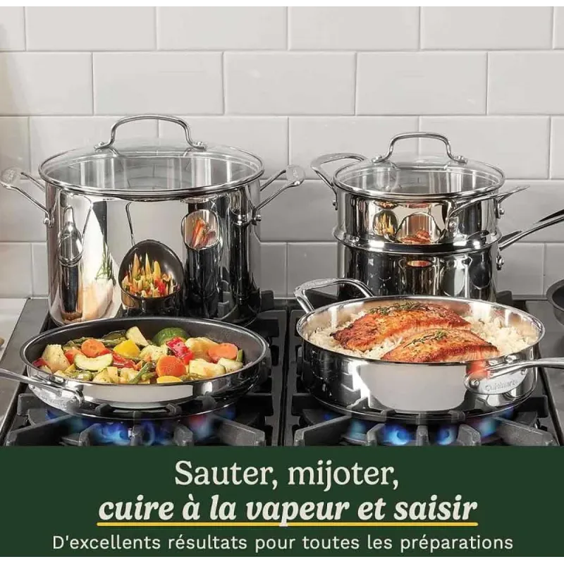 Batterie de cuisine 11 pièces Chef's Classic - CUISINART - 7711G