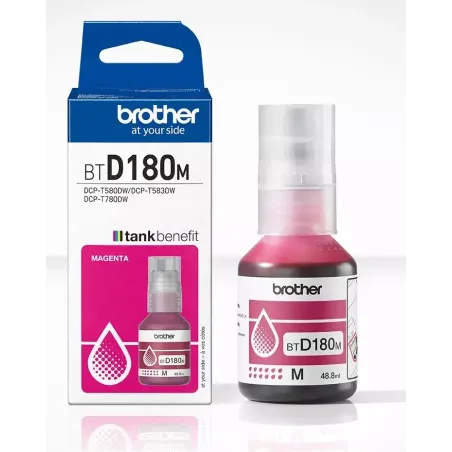 Bouteille d'encre Brother BTD180 Magenta – BROTHER – BRO_BTD180M