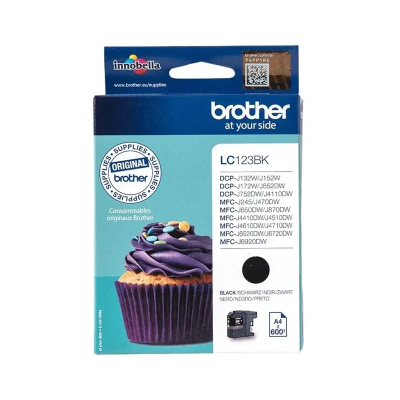 Cartouche d'encre Brother LC123 Noire – BROTHER – BRO_LC123BK
