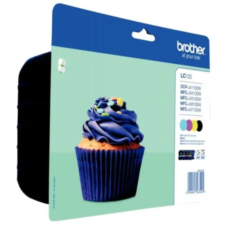 Pack 4 Cartouches d'encre Brother LC123 CMJN – BROTHER – BRO_LC123VALBP