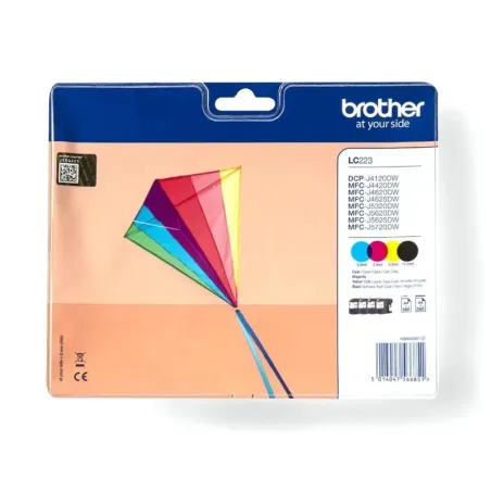 Pack 4 Cartouches d'encre Brother LC223 CMJN – BROTHER – BRO_LC223VALBP