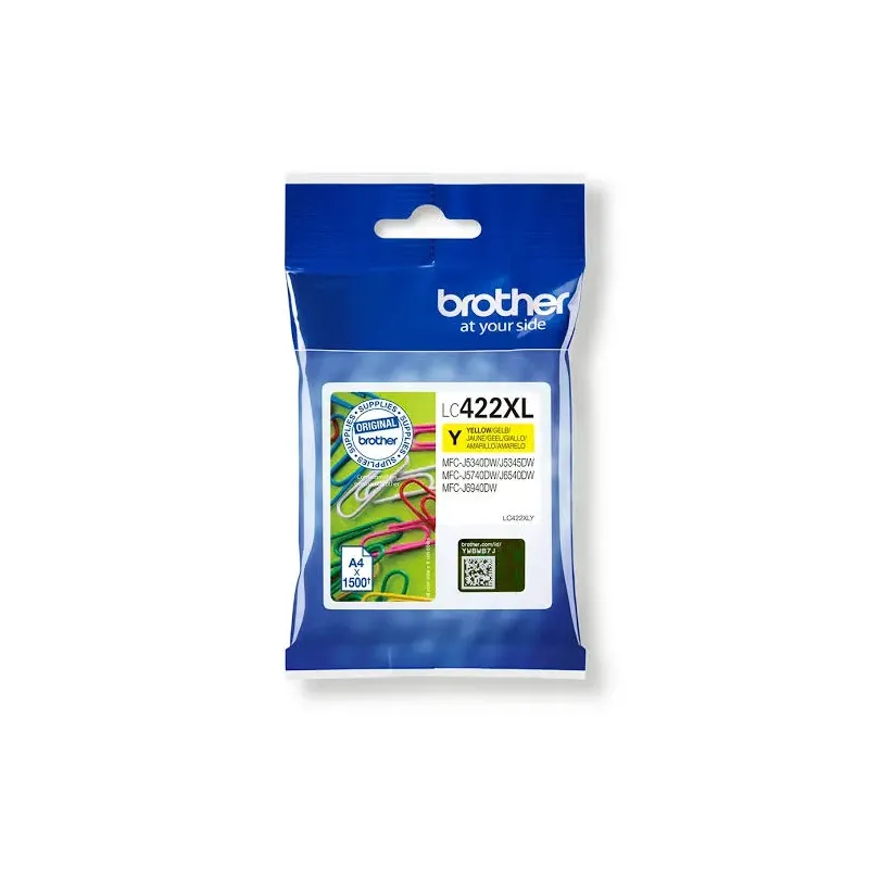 Cartouche d'encre Brother LC422XL Jaune Grande Capacité – BROTHER – BRO_LC422XLY
