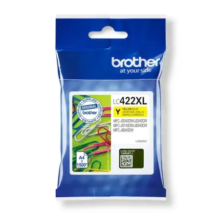 Cartouche d'encre Brother LC422XL Jaune Grande Capacité – BROTHER – BRO_LC422XLY
