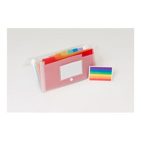 Trieur polypropylène valisette pocket 26x14 cm 7 compartiments crystal - EXACOMPTA - 55398