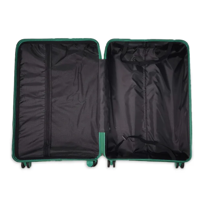 Lot de 3 valises vert en polypropylene