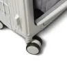 Lot de 3 valises beige en polycarbone, port USB et support bouteille, serrure TSA