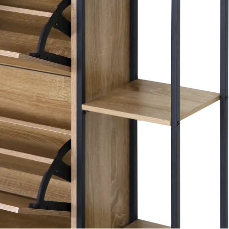 MEUBLE A CHAUSSURES AVEC ETAGERE DE COTE