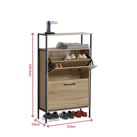 MEUBLE A CHAUSSURES AVEC ETAGERE