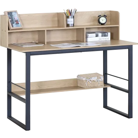 BUREAU AVEC ETAGERES MURALE & INFERIEURE